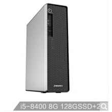 清華同方(THTF)精銳M818商用辦公電腦主機(i5-8400 8G 128GSSD+2T 內置WiFi 正版office 